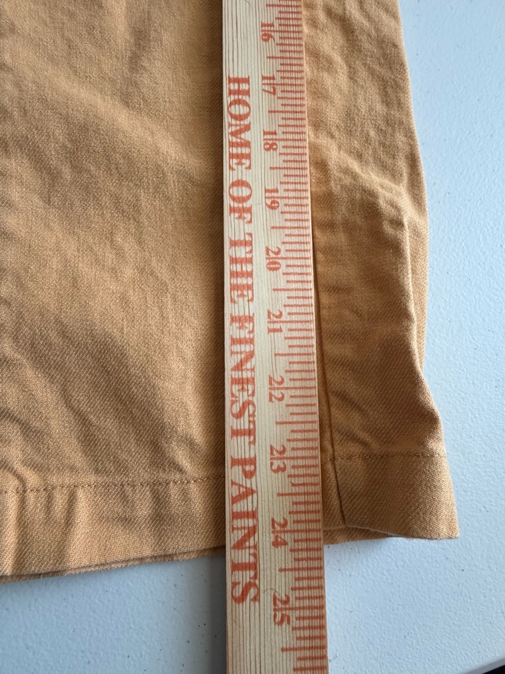 Rag Poets High-Waist Wide Leg Capris Tan Size 27 - Picture 7 of 8
